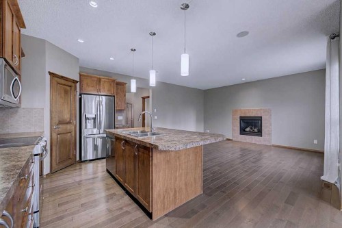 244 Eversyde Mews Sw, Calgary, AB - Indoor Photo Showing Kitchen With Double Sink With Upgraded Kitchen
