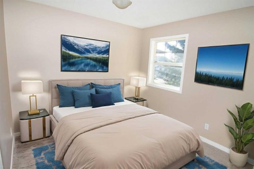 24 Panamount Lane Nw, Calgary, AB - Indoor Photo Showing Bedroom