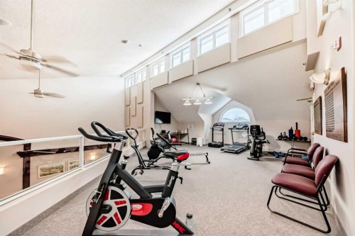 1322-1818 Simcoe Boulevard Sw, Calgary, AB - Indoor Photo Showing Gym Room