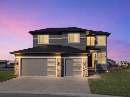 65 Lakes Estates Circle, Strathmore, AB - Outdoor With Facade