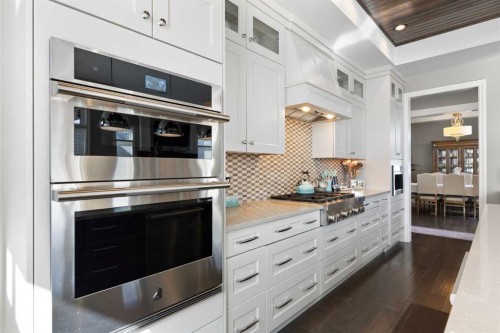 800 E Lakeview Road, Chestermere, AB - Indoor Photo Showing Kitchen With Upgraded Kitchen