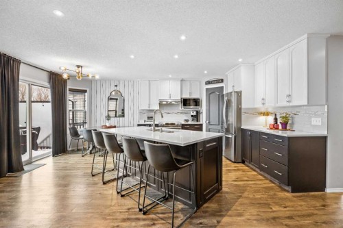 390 Cove Road, Chestermere, AB - Indoor Photo Showing Kitchen With Stainless Steel Kitchen With Upgraded Kitchen