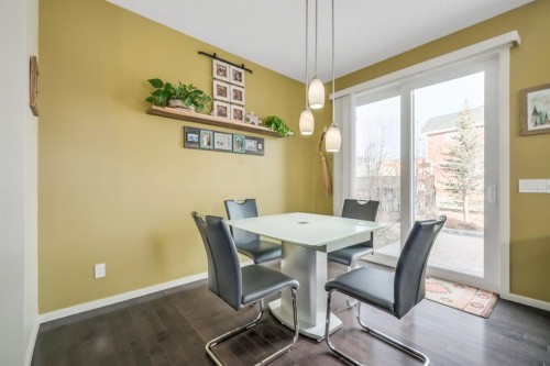 12 Sunrise View, Cochrane, AB - Indoor Photo Showing Dining Room