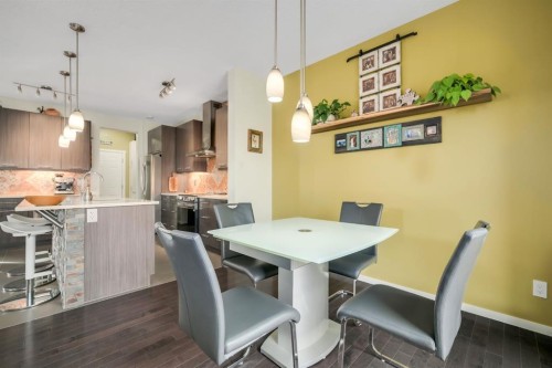 12 Sunrise View, Cochrane, AB - Indoor Photo Showing Dining Room