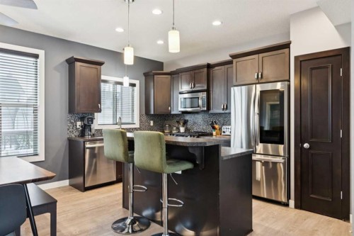 231 Prestwick Point Se, Calgary, AB - Indoor Photo Showing Kitchen With Stainless Steel Kitchen With Upgraded Kitchen