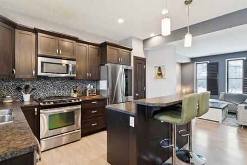 231 Prestwick Point Se, Calgary, AB - Indoor Photo Showing Kitchen With Stainless Steel Kitchen With Upgraded Kitchen