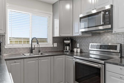 79 Templehill Drive Ne, Calgary, AB - Indoor Photo Showing Kitchen With Double Sink With Upgraded Kitchen