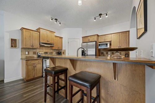 169 Panamount Green Nw, Calgary, AB - Indoor Photo Showing Kitchen With Upgraded Kitchen