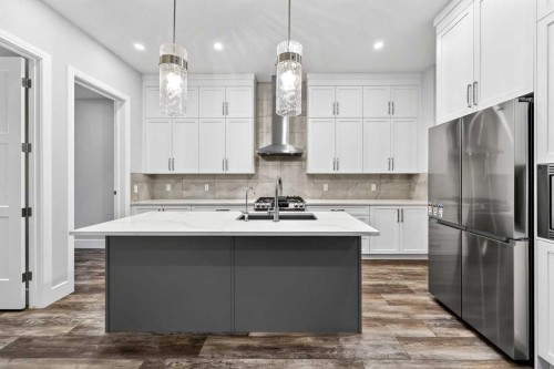 95 Rock Lake View Nw, Calgary, AB - Indoor Photo Showing Kitchen With Upgraded Kitchen