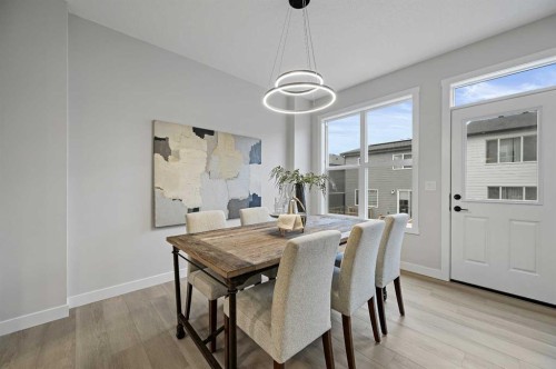 86 Versant Rise Sw, Calgary, AB - Indoor Photo Showing Dining Room