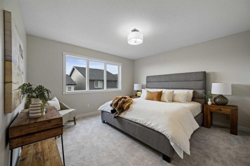 86 Versant Rise Sw, Calgary, AB - Indoor Photo Showing Bedroom