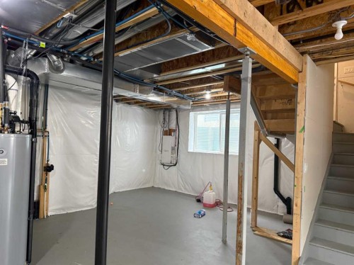 #208 Dawson Harbour Heights, Chestermere, AB - Indoor Photo Showing Basement