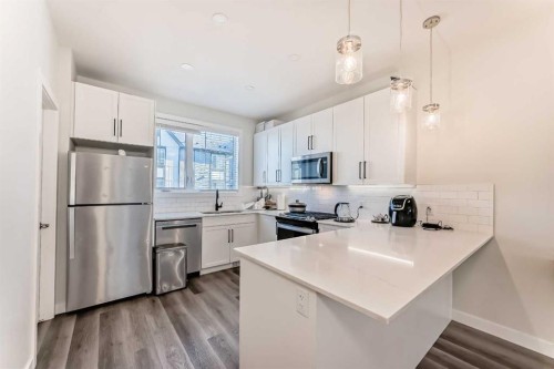 30 Evanscrest Park Nw, Calgary, AB - Indoor Photo Showing Kitchen With Stainless Steel Kitchen With Upgraded Kitchen