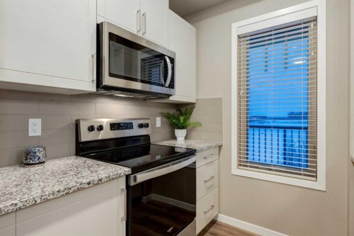 316-30 Mahogany Mews Se, Calgary, AB - Indoor Photo Showing Kitchen With Upgraded Kitchen