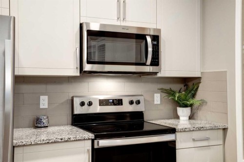 316-30 Mahogany Mews Se, Calgary, AB - Indoor Photo Showing Kitchen With Upgraded Kitchen