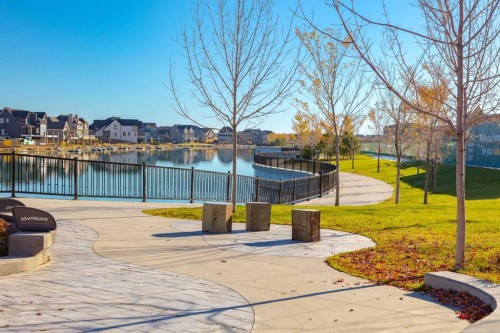 316-30 Mahogany Mews Se, Calgary, AB - Outdoor With Body Of Water
