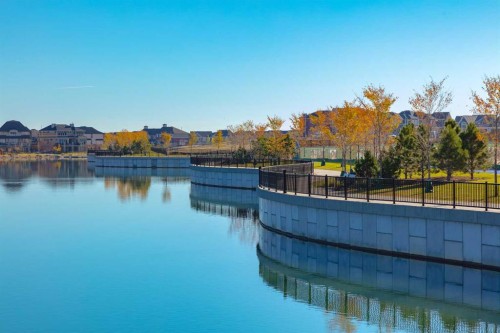 316-30 Mahogany Mews Se, Calgary, AB - Outdoor With Body Of Water With Backyard
