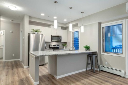 316-30 Mahogany Mews Se, Calgary, AB - Indoor Photo Showing Kitchen With Upgraded Kitchen