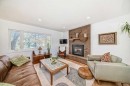 91 Chisholm Crescent Nw, Calgary, AB  - Indoor Photo Showing Living Room With Fireplace 
