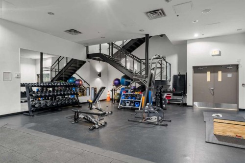 1804-210 15 Avenue Se, Calgary, AB - Indoor Photo Showing Gym Room