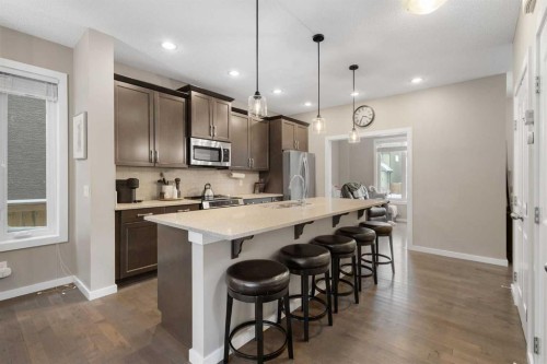 41 Marquis Common Se, Calgary, AB - Indoor Photo Showing Kitchen With Stainless Steel Kitchen With Upgraded Kitchen