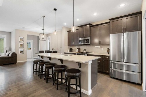 41 Marquis Common Se, Calgary, AB - Indoor Photo Showing Kitchen With Stainless Steel Kitchen With Upgraded Kitchen