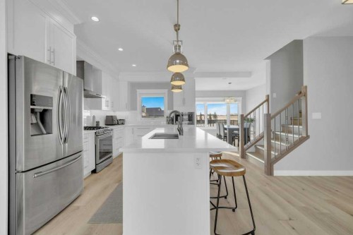 23 Coutts Close, Olds, AB - Indoor Photo Showing Kitchen With Upgraded Kitchen