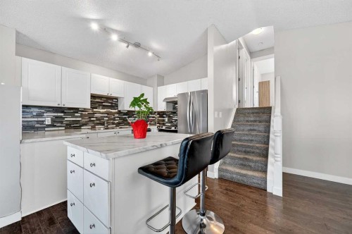 312 Martin Crossing Way Ne, Calgary, AB - Indoor Photo Showing Kitchen With Upgraded Kitchen