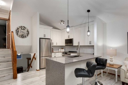 117 Cramond Crescent Se, Calgary, AB - Indoor Photo Showing Kitchen With Stainless Steel Kitchen With Double Sink