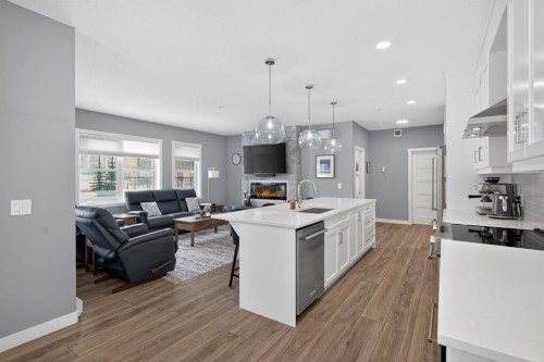 105-55 Wolf Hollow Crescent Se, Calgary, AB - Indoor Photo Showing Kitchen With Upgraded Kitchen