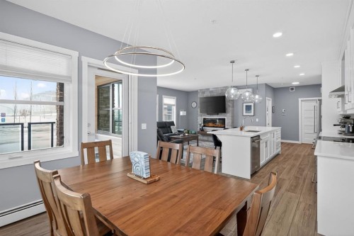 105-55 Wolf Hollow Crescent Se, Calgary, AB - Indoor Photo Showing Dining Room
