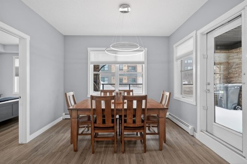 105-55 Wolf Hollow Crescent Se, Calgary, AB - Indoor Photo Showing Dining Room