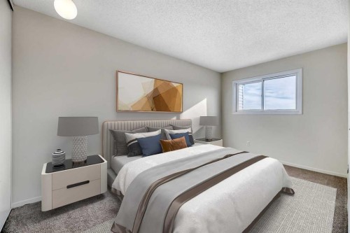 29-131 Templehill Drive Ne, Calgary, AB - Indoor Photo Showing Bedroom
