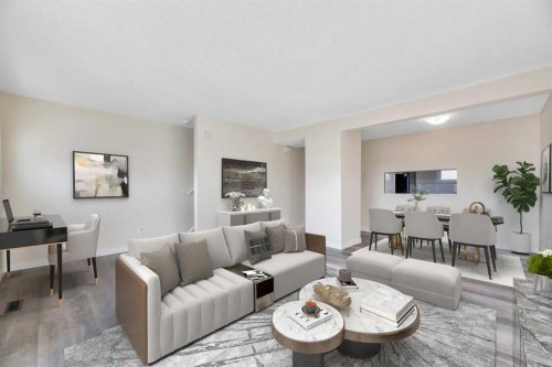 29-131 Templehill Drive Ne, Calgary, AB - Indoor Photo Showing Living Room