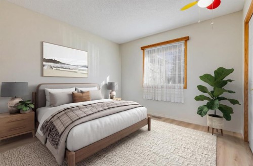 36 Del Monica Villas Ne, Calgary, AB - Indoor Photo Showing Bedroom