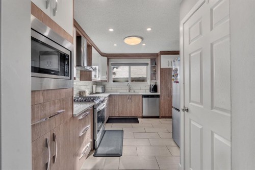 55 Castleglen Way Ne, Calgary, AB - Indoor Photo Showing Kitchen With Stainless Steel Kitchen