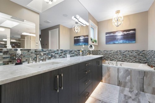 13 Arrowleaf Landing, Rural Rocky View County, AB - Indoor Photo Showing Bathroom