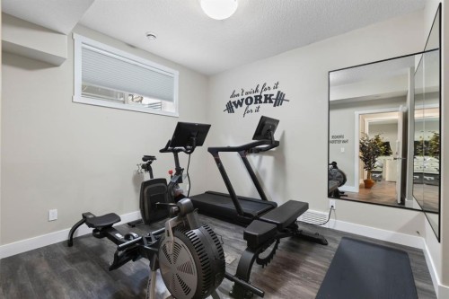 13 Arrowleaf Landing, Rural Rocky View County, AB - Indoor Photo Showing Gym Room