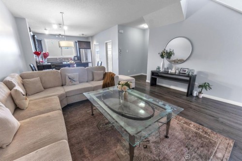 281 Cornerstone Passage Ne, Calgary, AB - Indoor Photo Showing Living Room