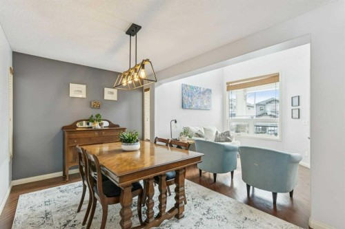 160 Sunset Close, Cochrane, AB - Indoor Photo Showing Dining Room