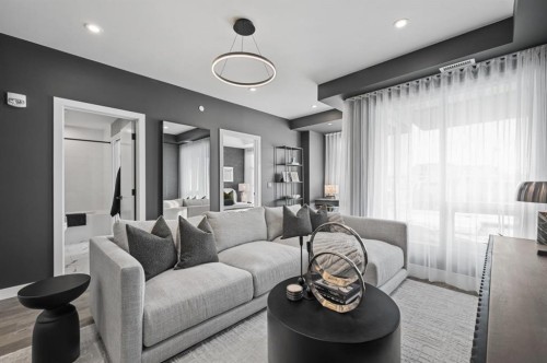 333-110 18A Street Nw, Calgary, AB - Indoor Photo Showing Living Room