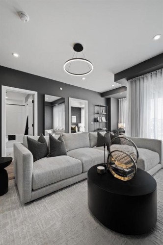 333-110 18A Street Nw, Calgary, AB - Indoor Photo Showing Living Room