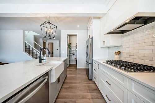 29 Cranbrook Mount Se, Calgary, AB - Indoor Photo Showing Kitchen With Upgraded Kitchen