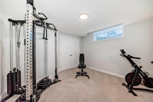 29 Cranbrook Mount Se, Calgary, AB - Indoor Photo Showing Gym Room