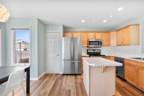 327 Copperstone Grove Se, Calgary, AB - Indoor Photo Showing Kitchen With Stainless Steel Kitchen