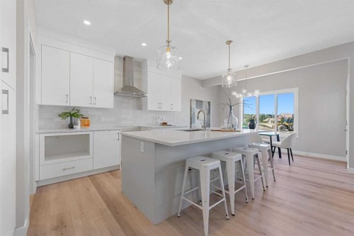 213 Clearview Court, Chestermere, AB - Indoor Photo Showing Kitchen With Upgraded Kitchen