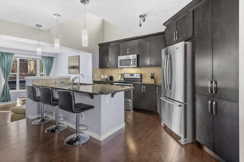 162 Auburn Crest Way Se, Calgary, AB - Indoor Photo Showing Kitchen With Upgraded Kitchen