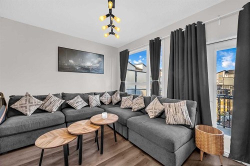 136-301 Redstone Boulevard Ne, Calgary, AB - Indoor Photo Showing Living Room