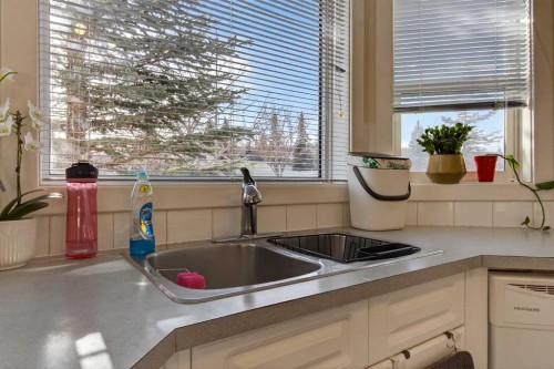 41 Sandarac Villas Nw, Calgary, AB - Indoor Photo Showing Kitchen With Double Sink