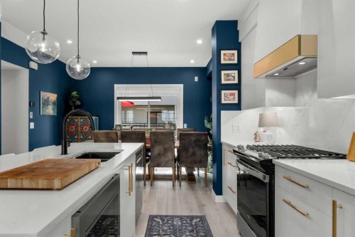 8161 8 Avenue, Calgary, AB - Indoor Photo Showing Kitchen With Upgraded Kitchen